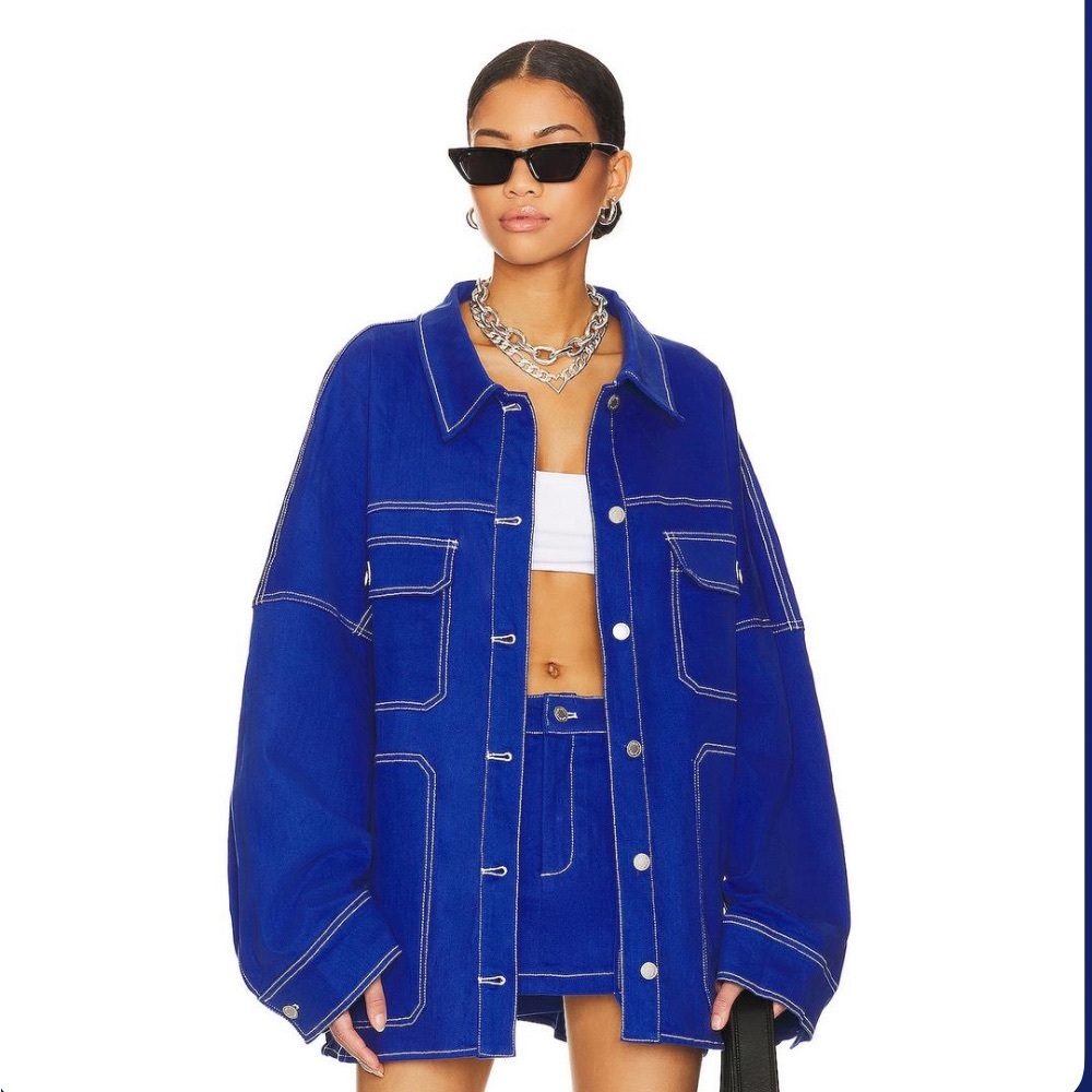 BY.DYLN Cooper skirt in cobalt. Brand New with tags